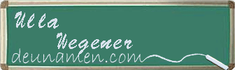 Ulla Wegener Visitenkarte